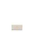 Chanel Boy Long Wallet Patent Iridescent Light Grey L