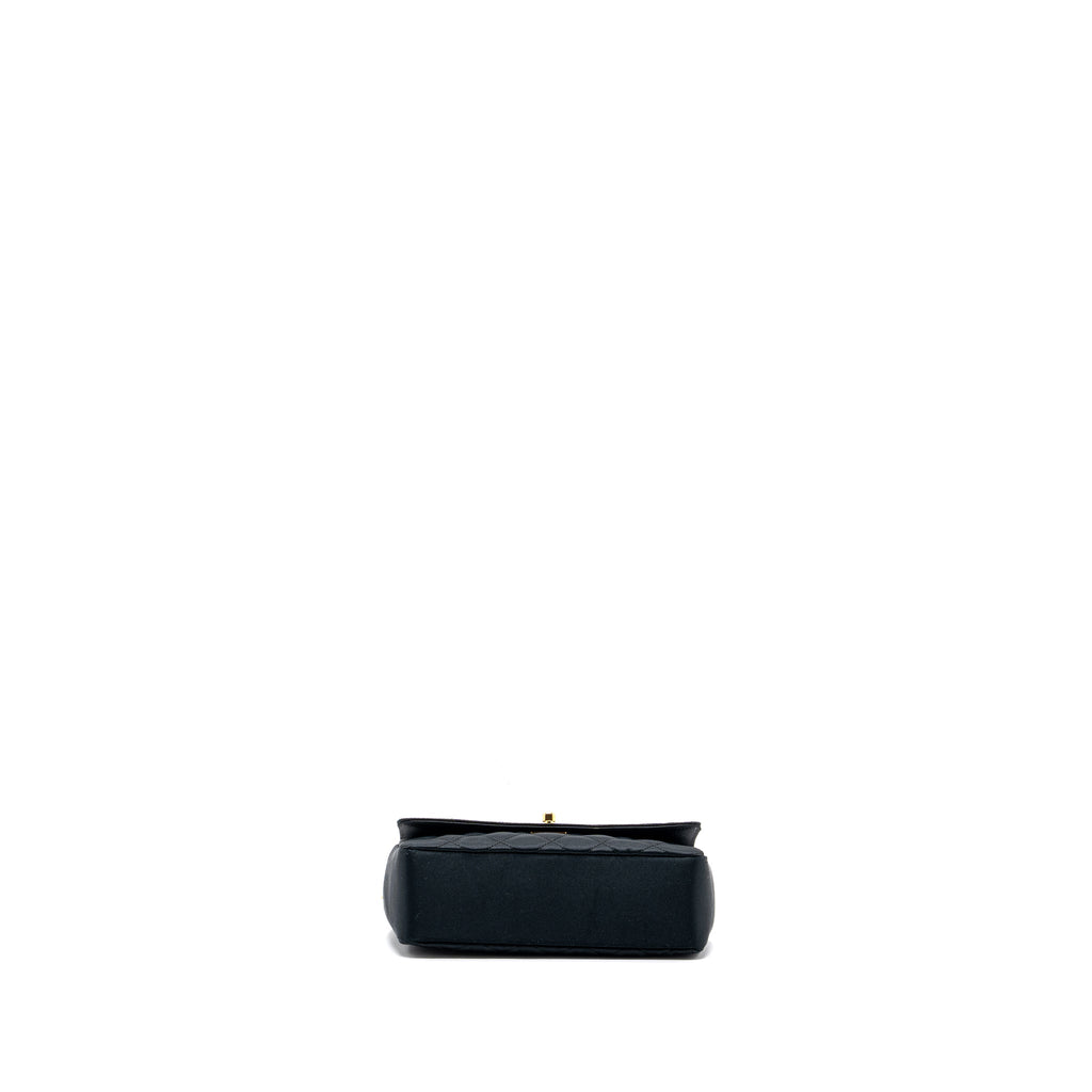 Chanel Vintage Flap Bag Satin Black