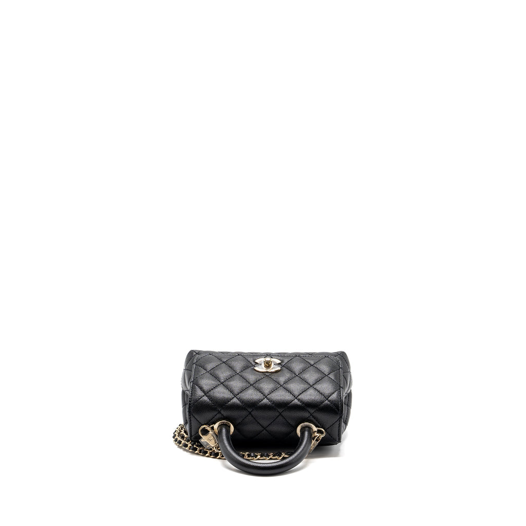 Chanel Coco Handle Extra  Mini Caviar Black L(Microchip)