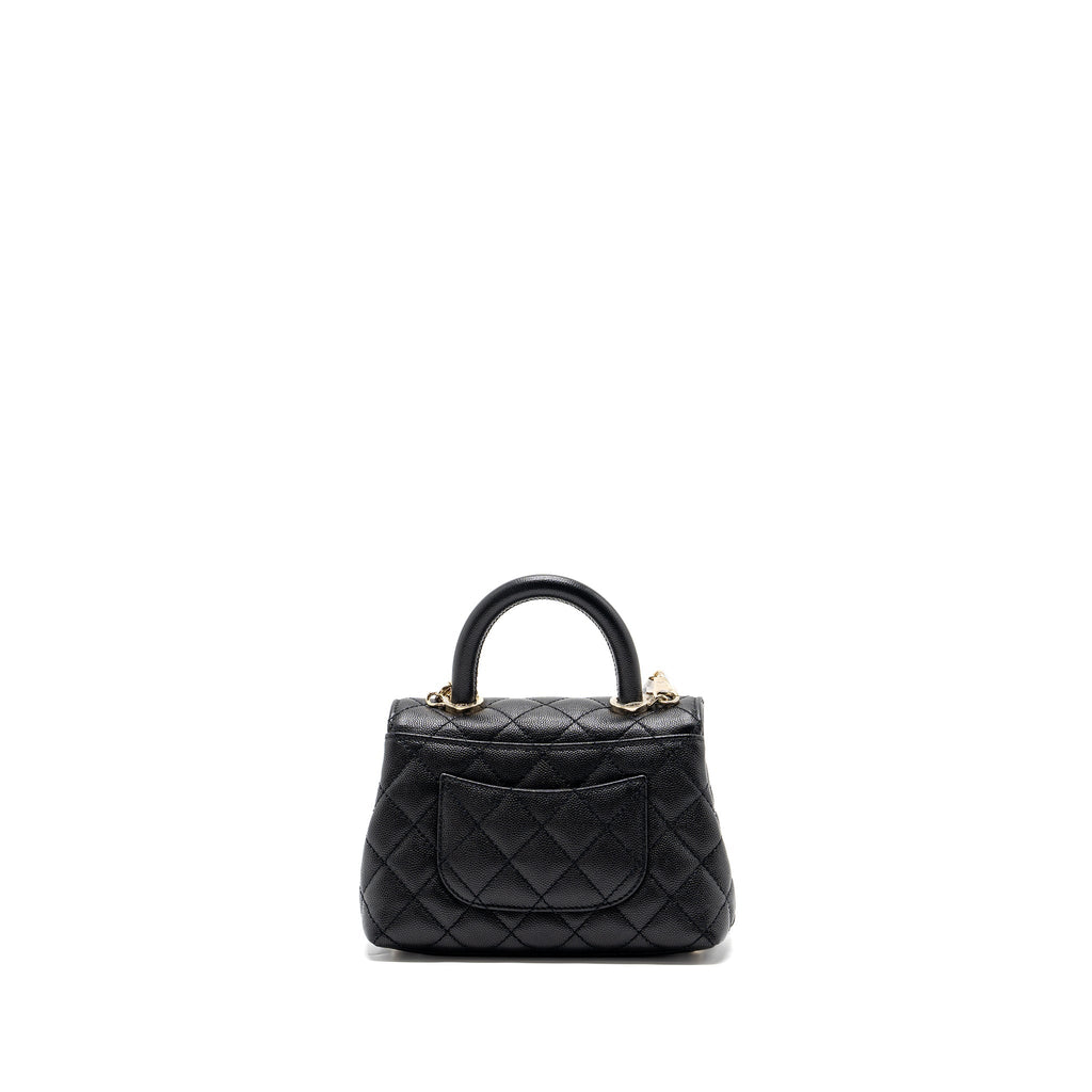 Chanel Coco Handle Extra  Mini Caviar Black L(Microchip)