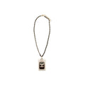 Chanel 21A Necklace Cardholder With Leather Chain White L
