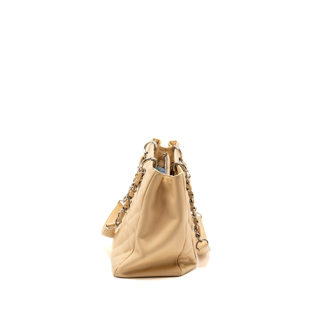 Chanel Grand Shopping Tote Bag Caviar Beige