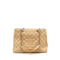Chanel Grand Shopping Tote Bag Caviar Beige