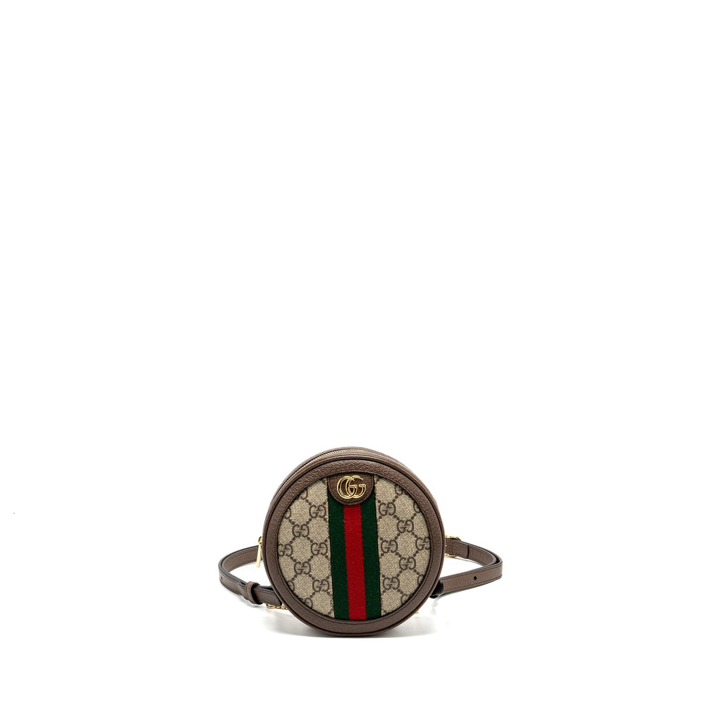 Gucci round Ophidia backpack gg supreme canvas