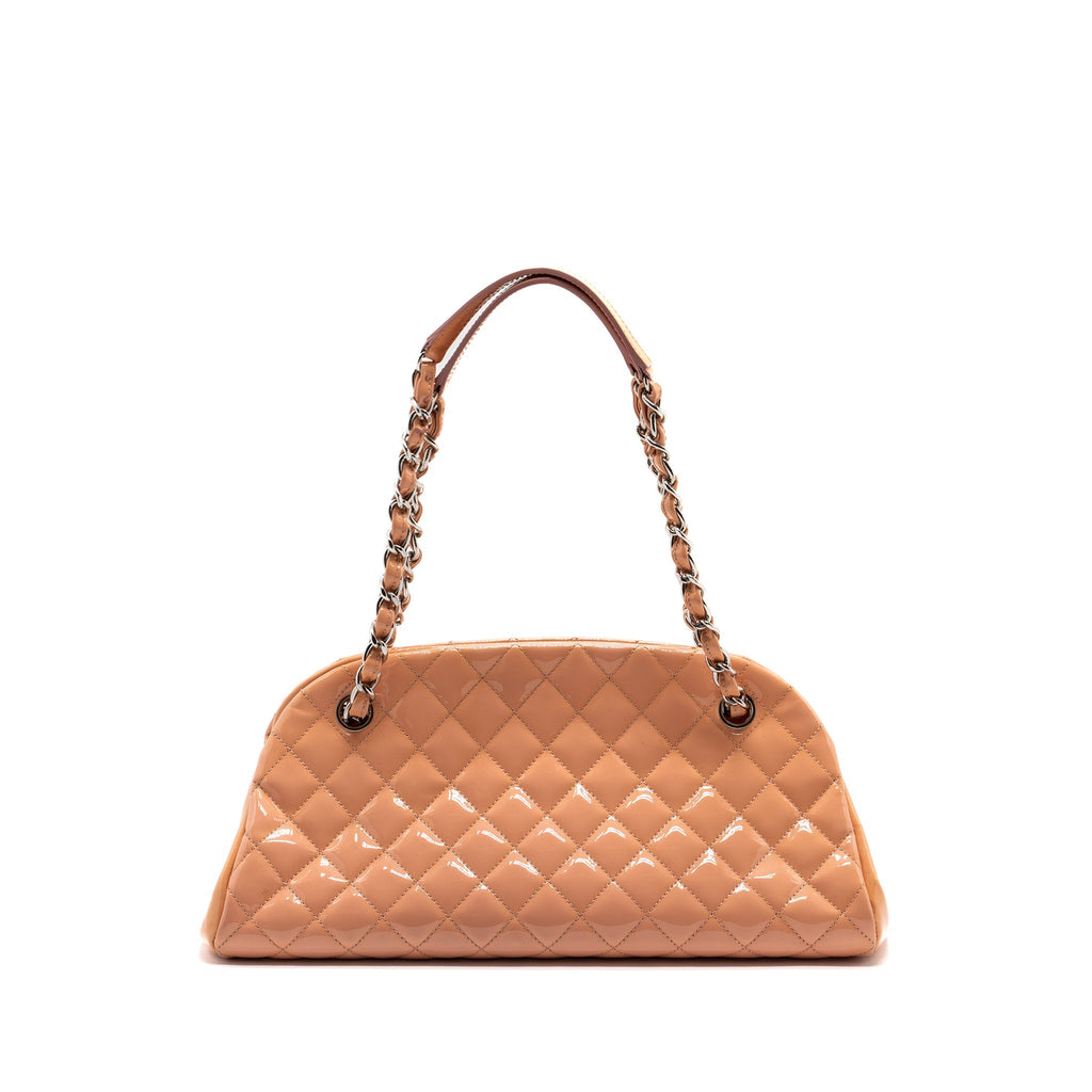 Chanel Shoulder Bag Patent Leather Pink