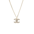 Chanel Classic CC Logo Pendant Crystal L
