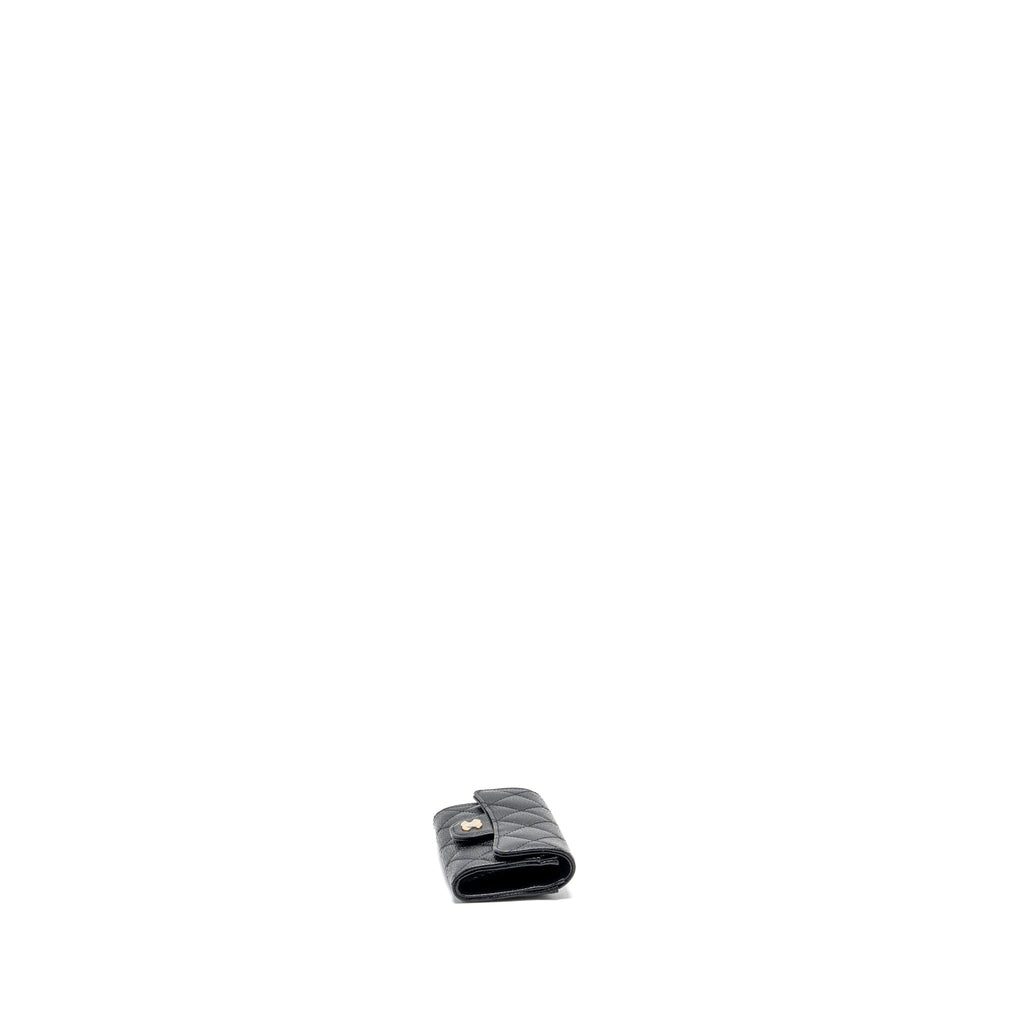 Chanel Classic flap card holder caviar black  (Microchip)