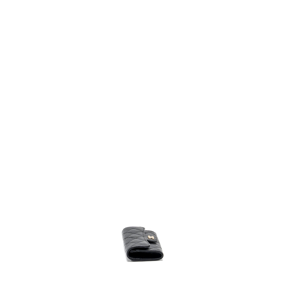 Chanel Classic flap card holder caviar black  (Microchip)