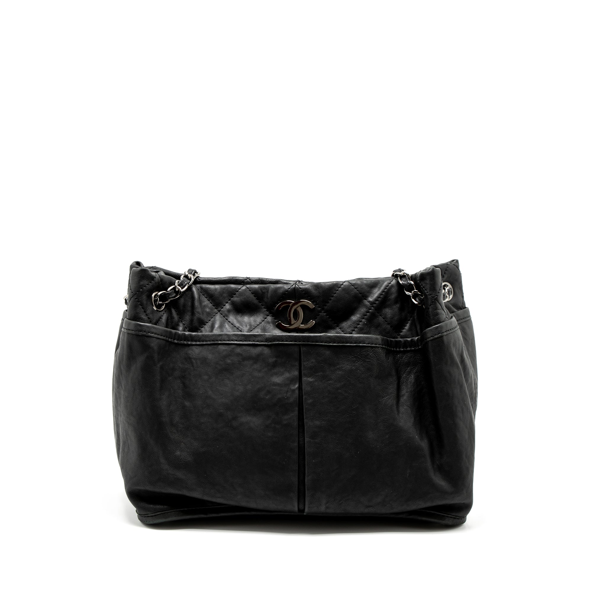 Chanel Tote Bag Calfskin Black