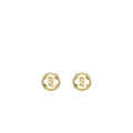 Chanel round CC Logo earrings