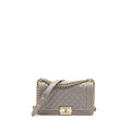 Chanel Medium Boy Bag Caviar Light Grey L