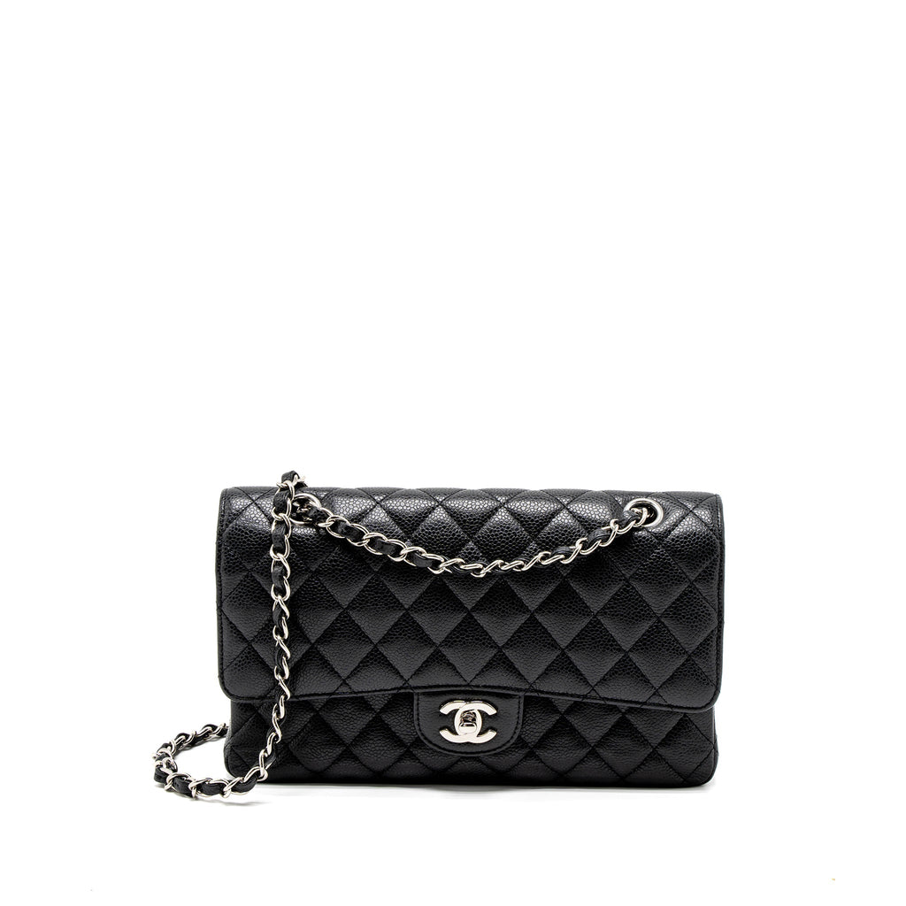Chanel Medium Classic Double Flap Bag Caviar Black