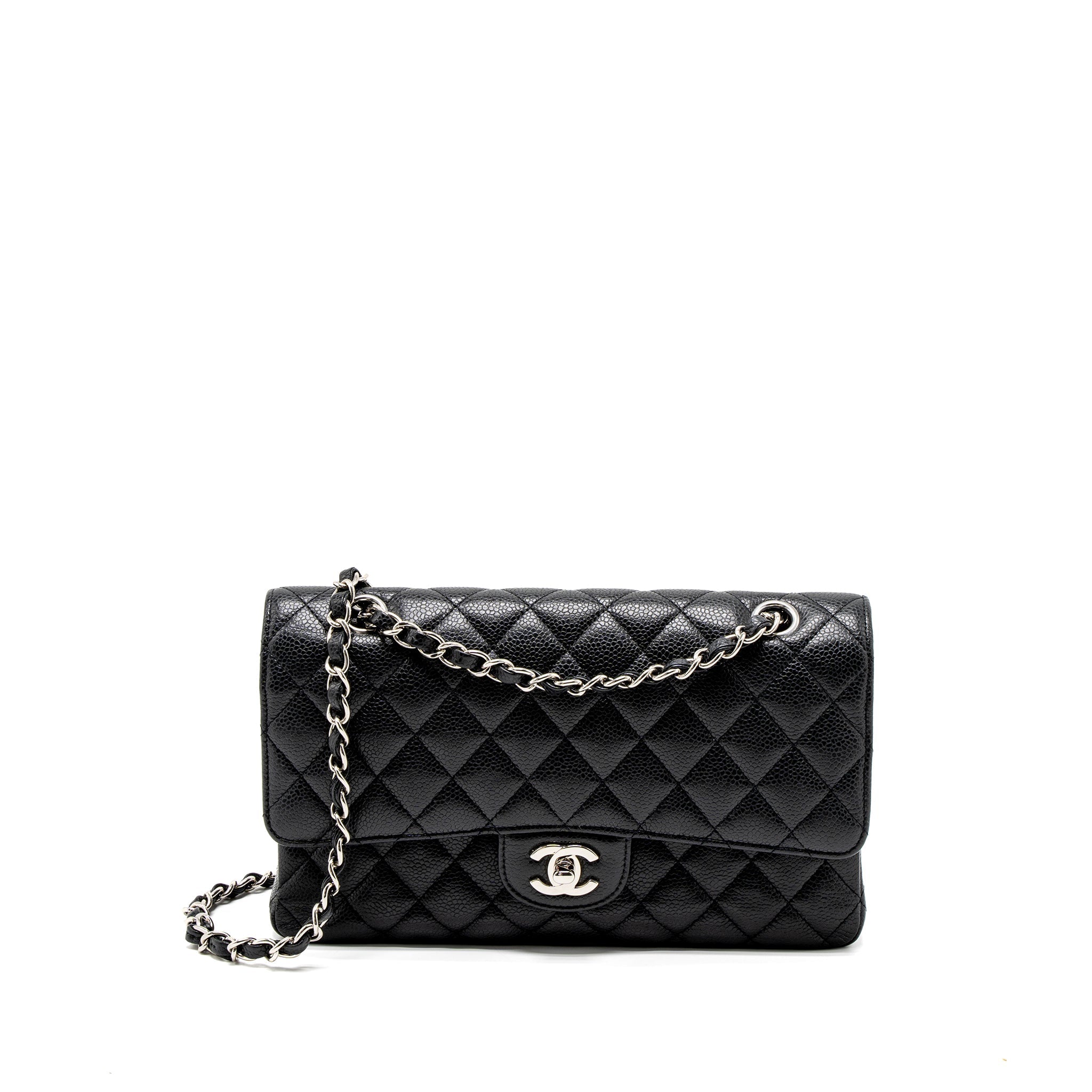 Chanel Medium Classic Double Flap Bag Caviar Black