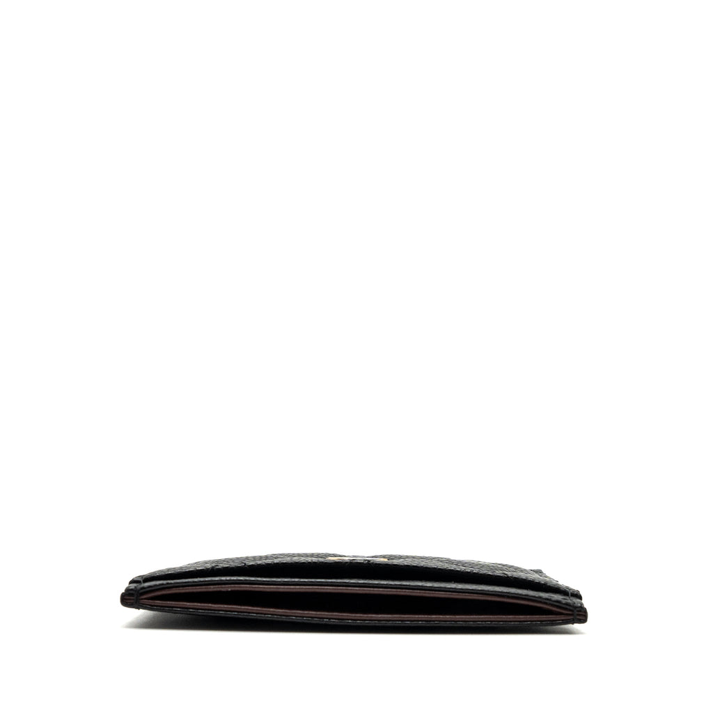 Chanel Classic card holder caviar black  (Microchip)