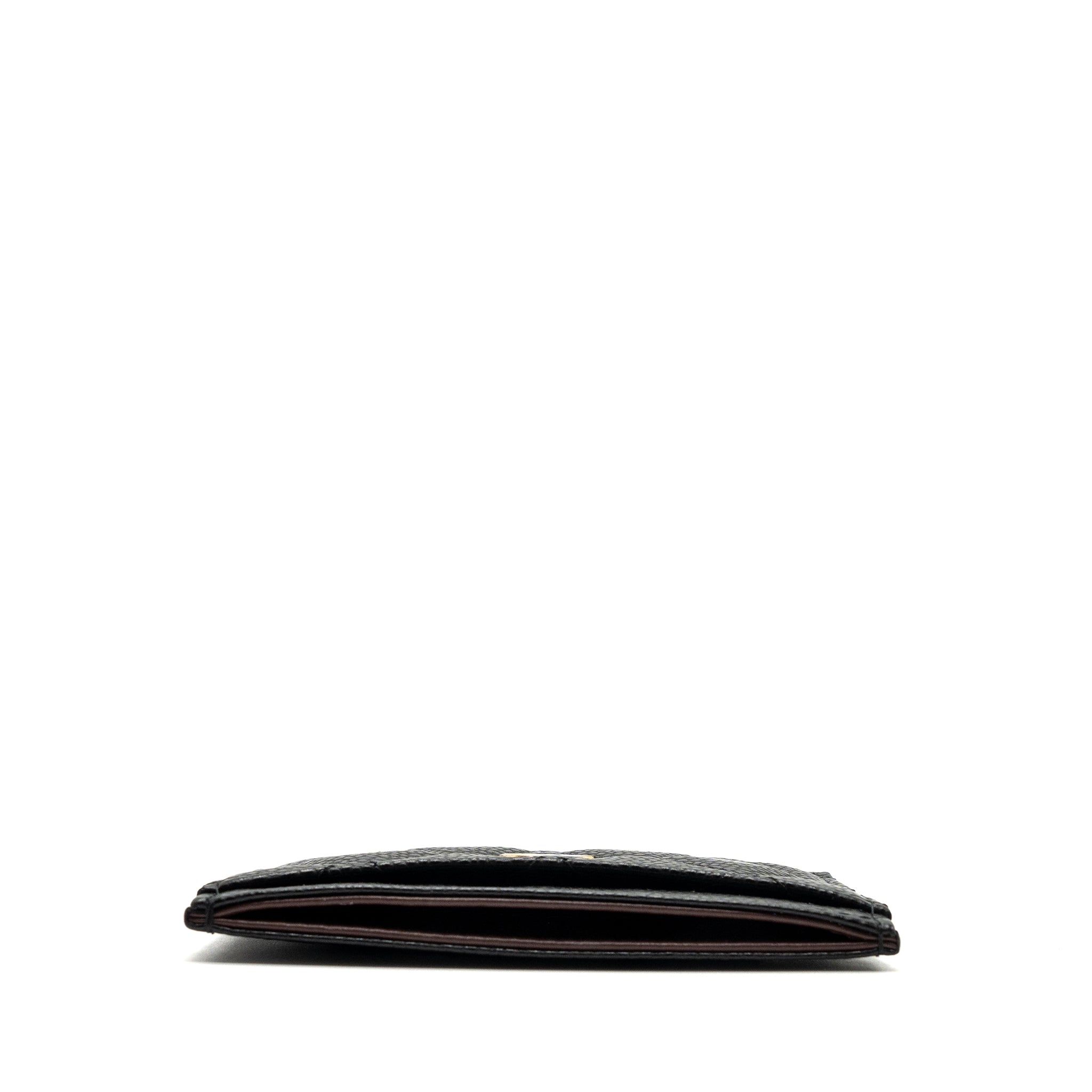 Chanel Classic card holder caviar black  (Microchip)