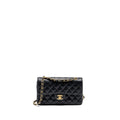Chanel vintage small Classic double flap bag caviar black
