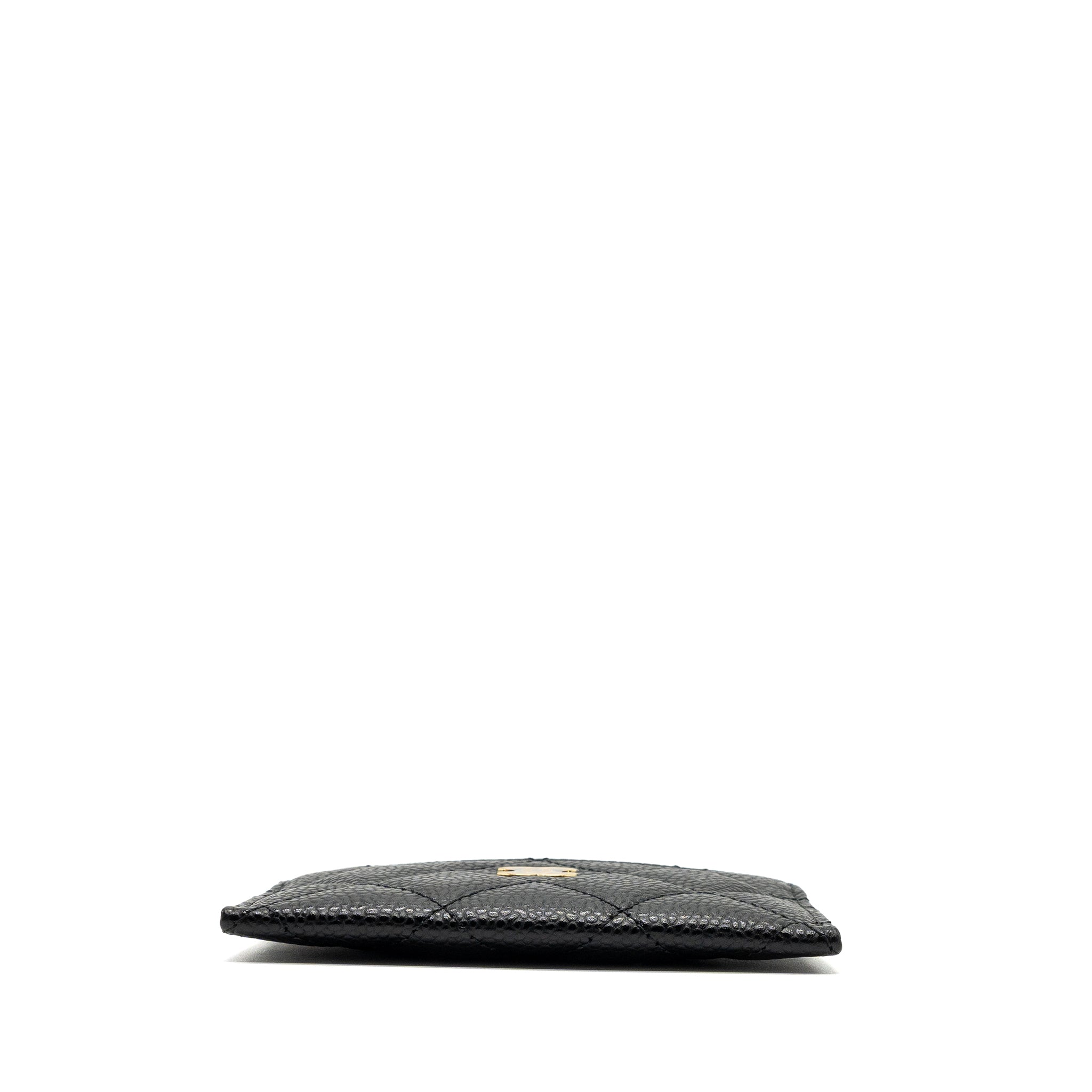 Chanel Classic card holder caviar black  (Microchip)