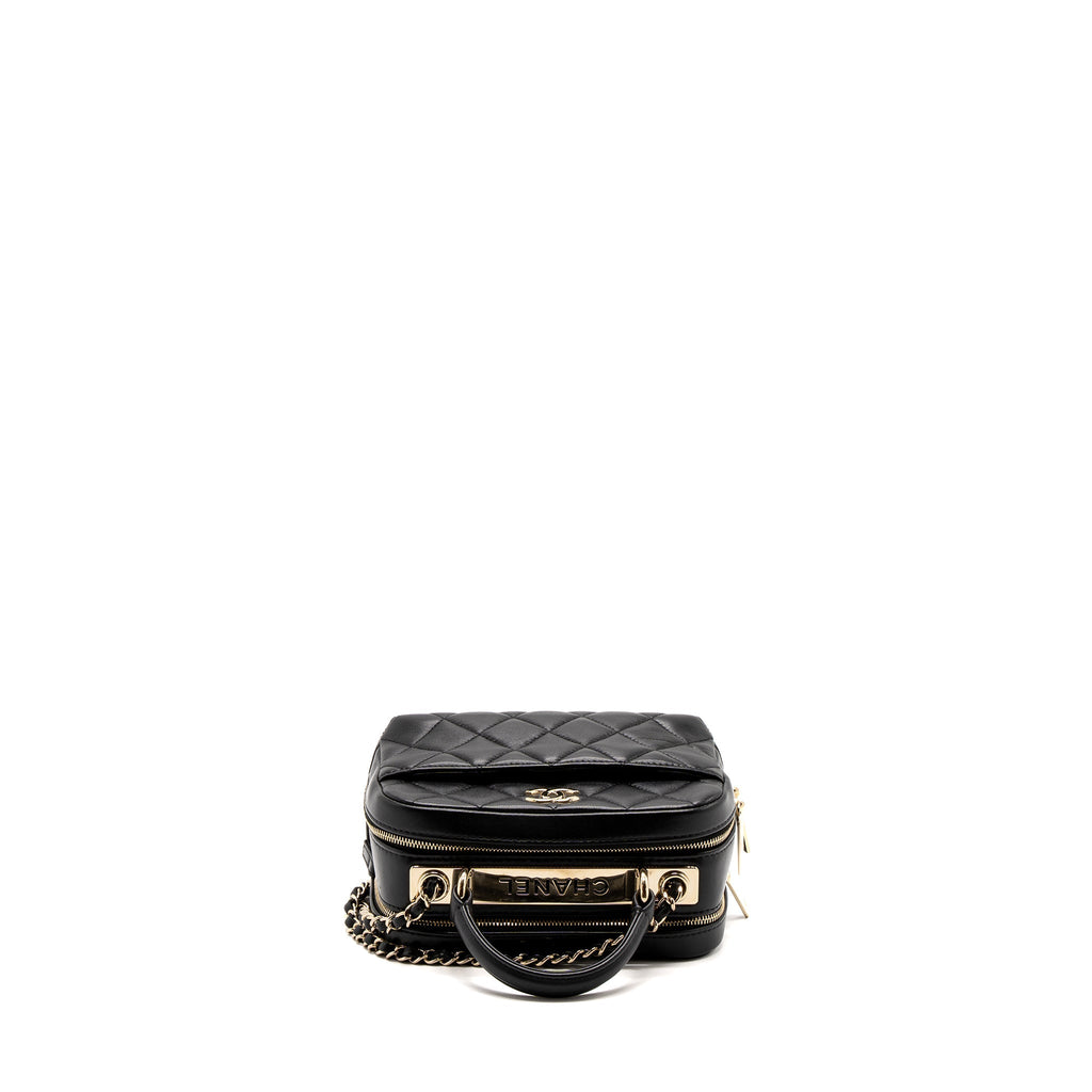 Chanel Trendy CC Top Handle Vanity Bag Lambskin Black