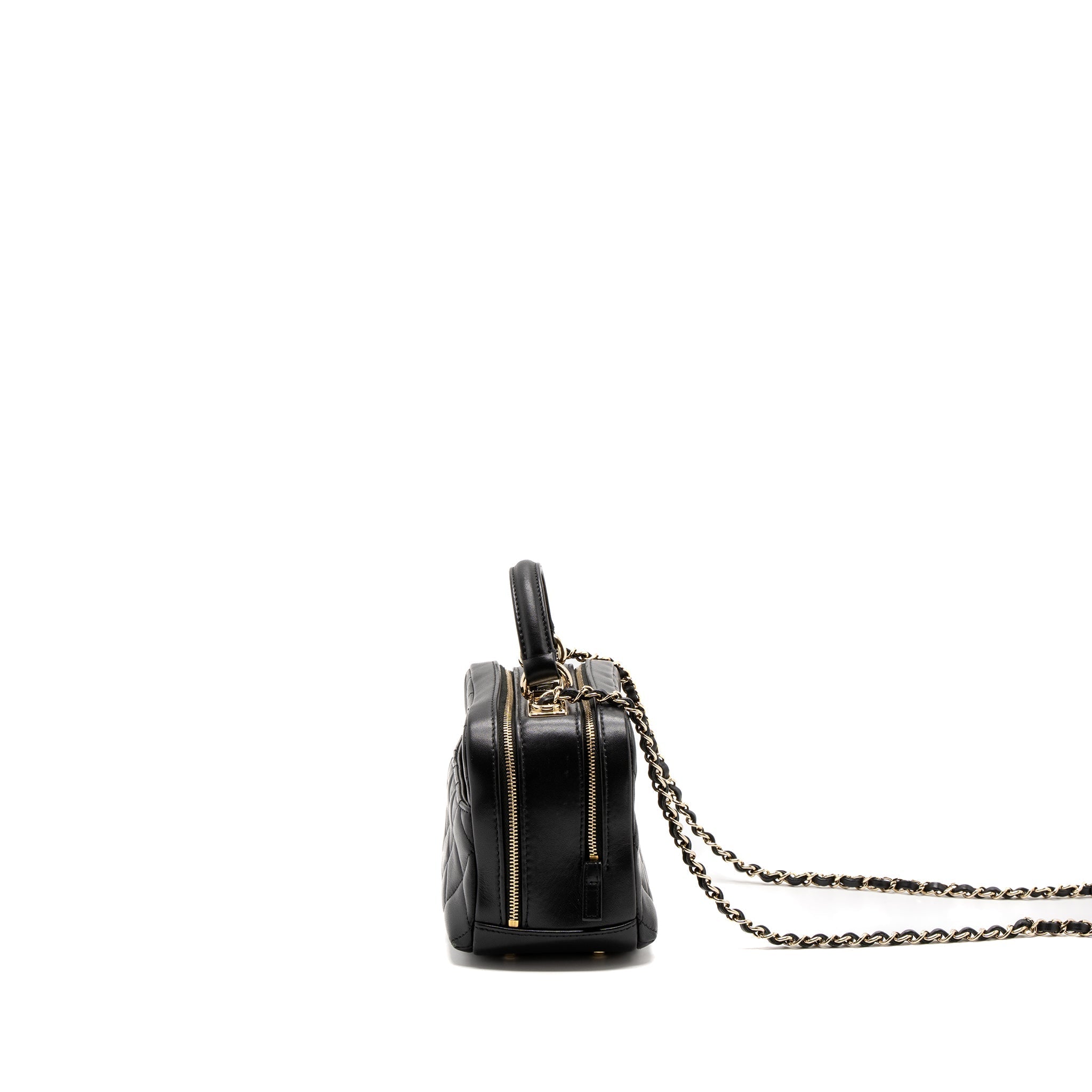Chanel Trendy CC Top Handle Vanity Bag Lambskin Black