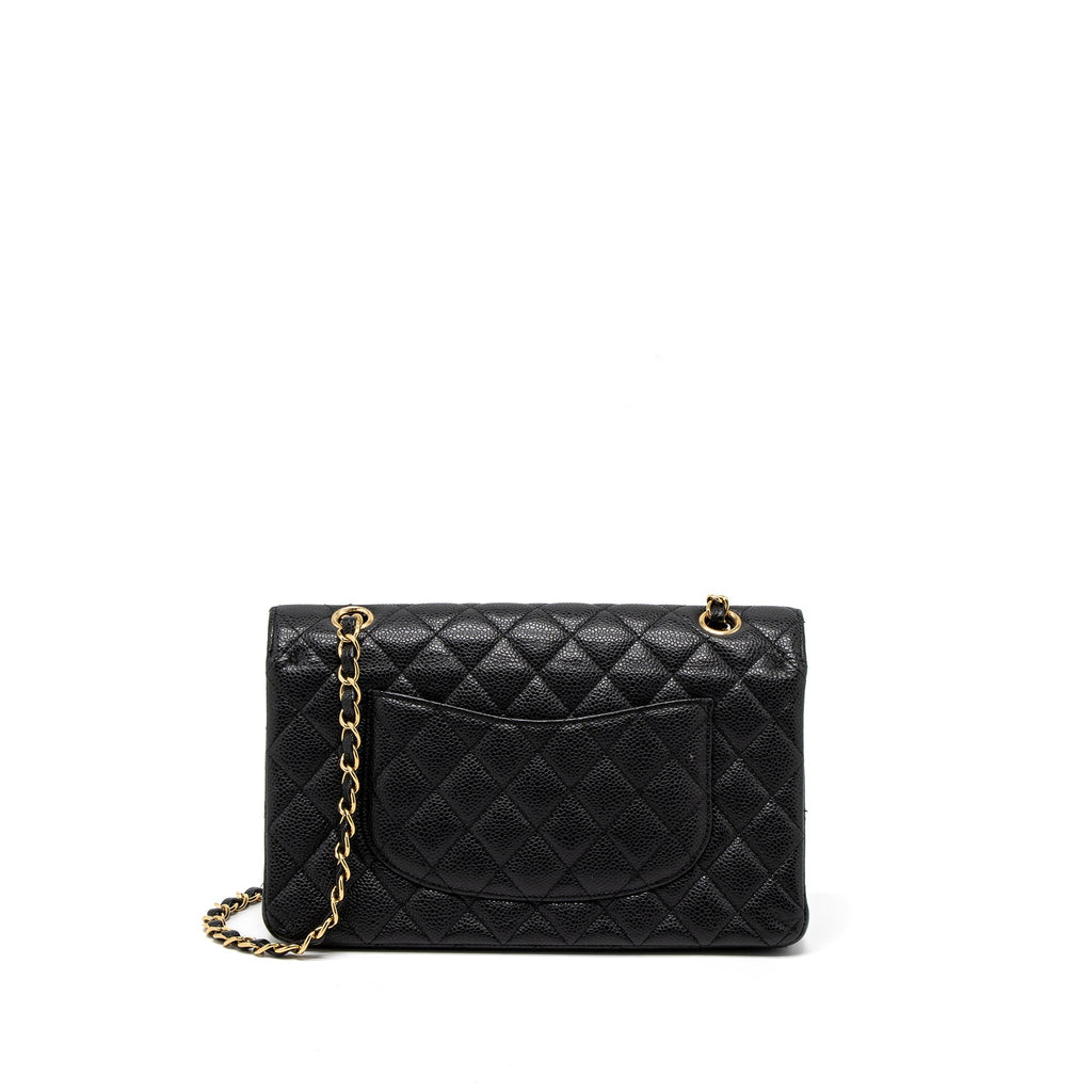 Chanel Medium Classic Double Flap Bag Caviar Black