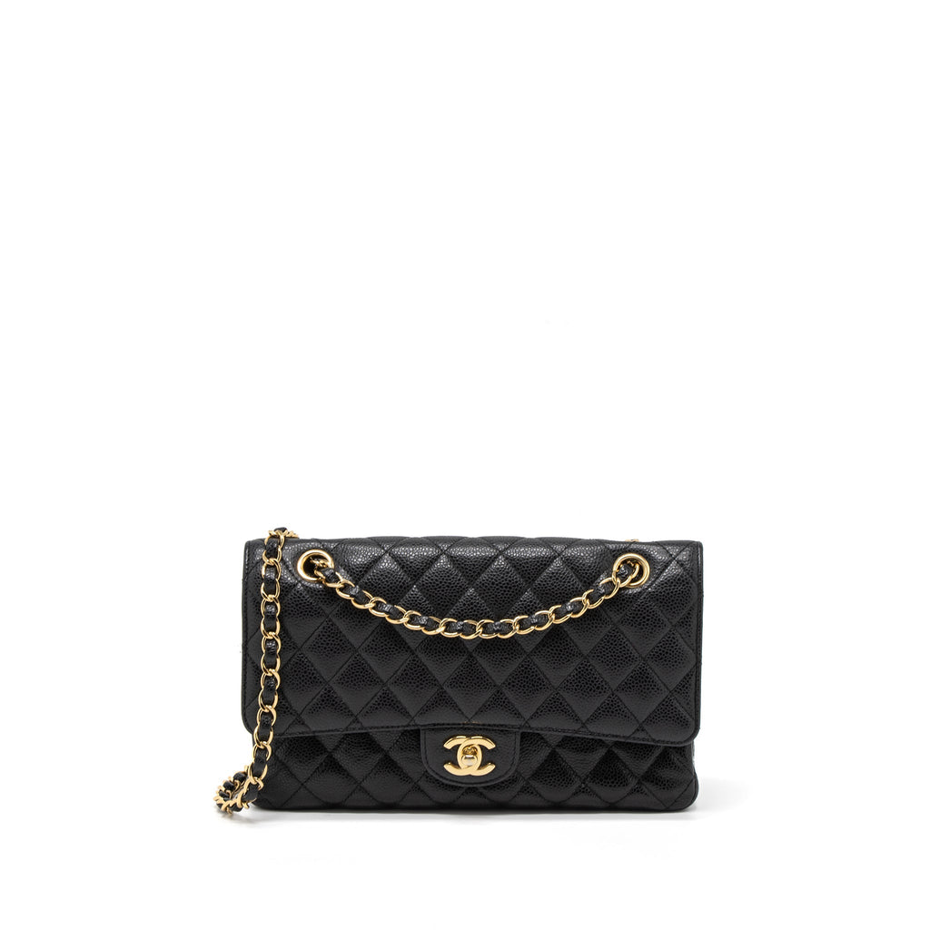 Chanel Medium Classic Double Flap Bag Caviar Black