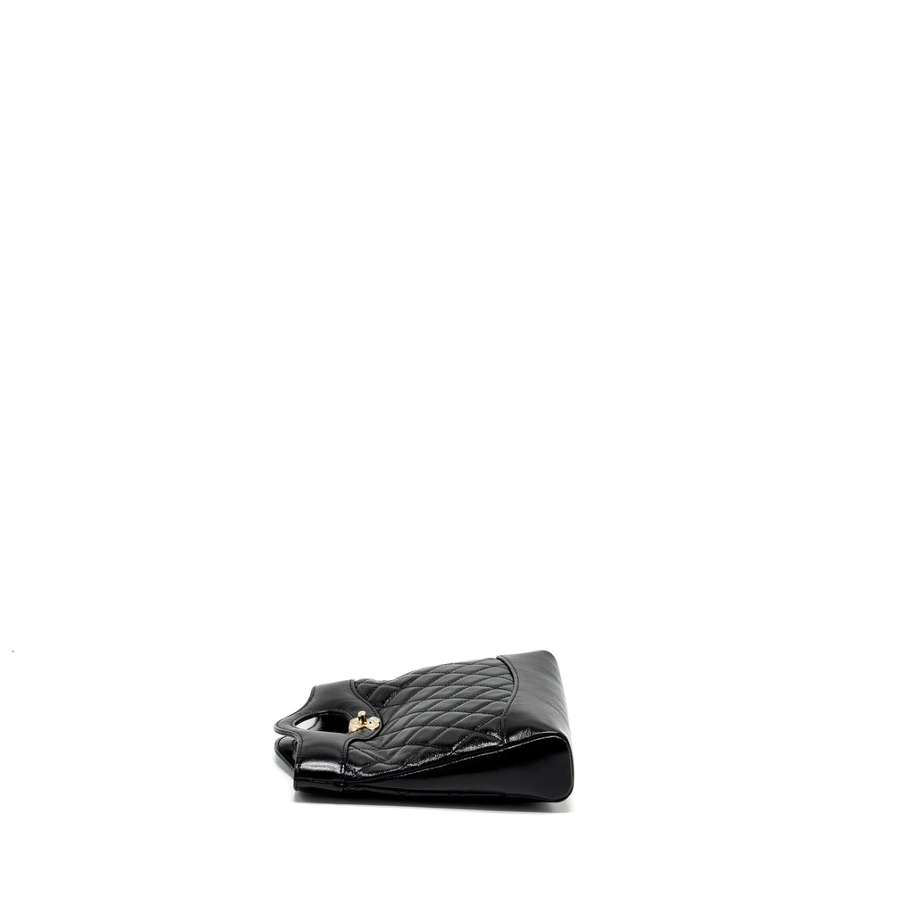 Chanel 24S Mini 31 Bag shiny Lambskin black  (microchip)