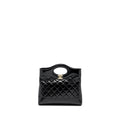 Chanel 24S Mini 31 Bag shiny Lambskin black  (microchip)