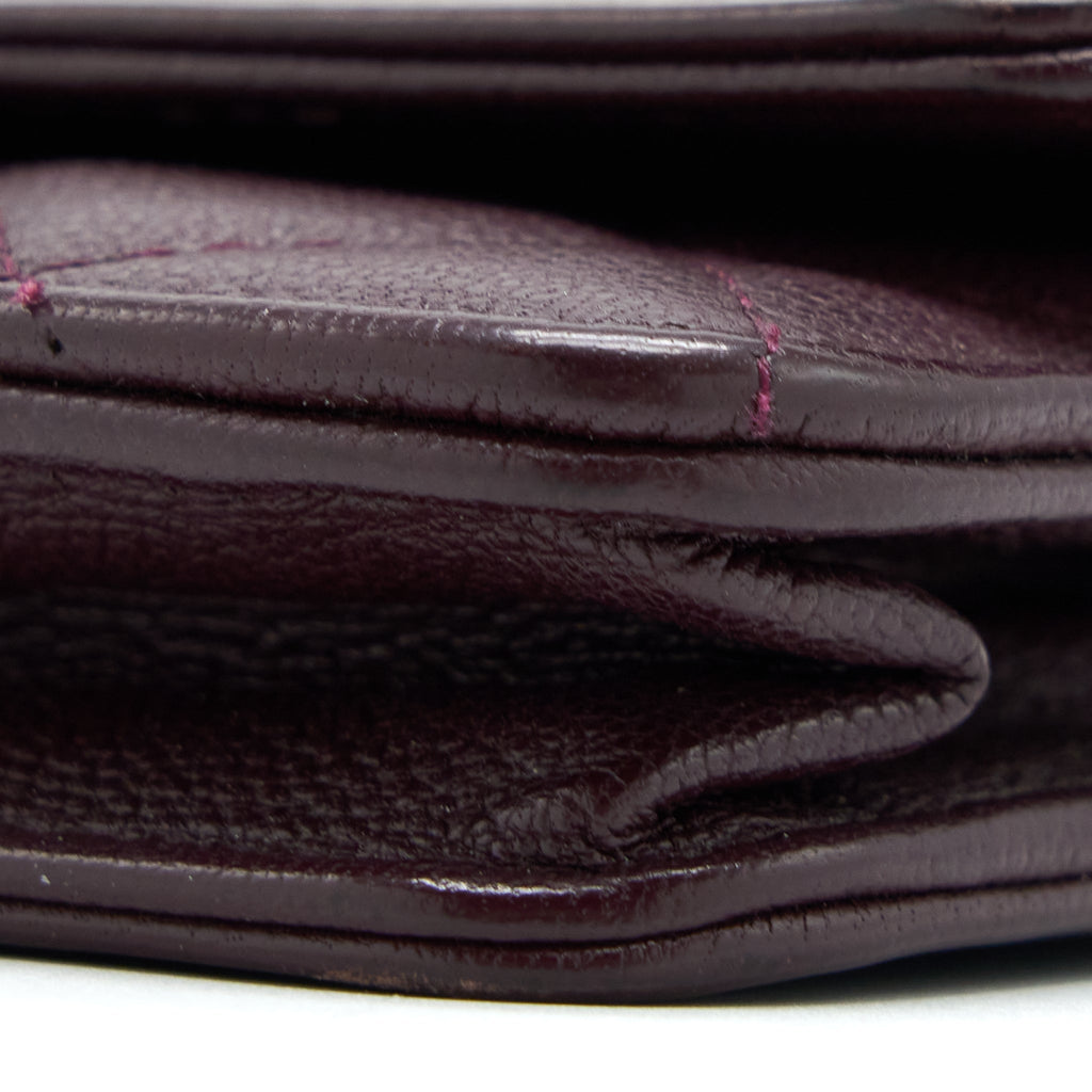 Chanel Boy Wallet on Chain Caviar Burgundy