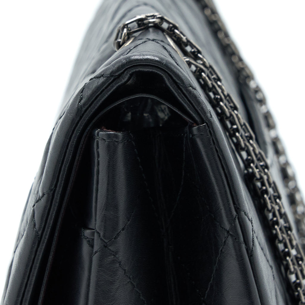 Chanel 2.55 Reissue 227 Aged Calfskin Black Ruthenium