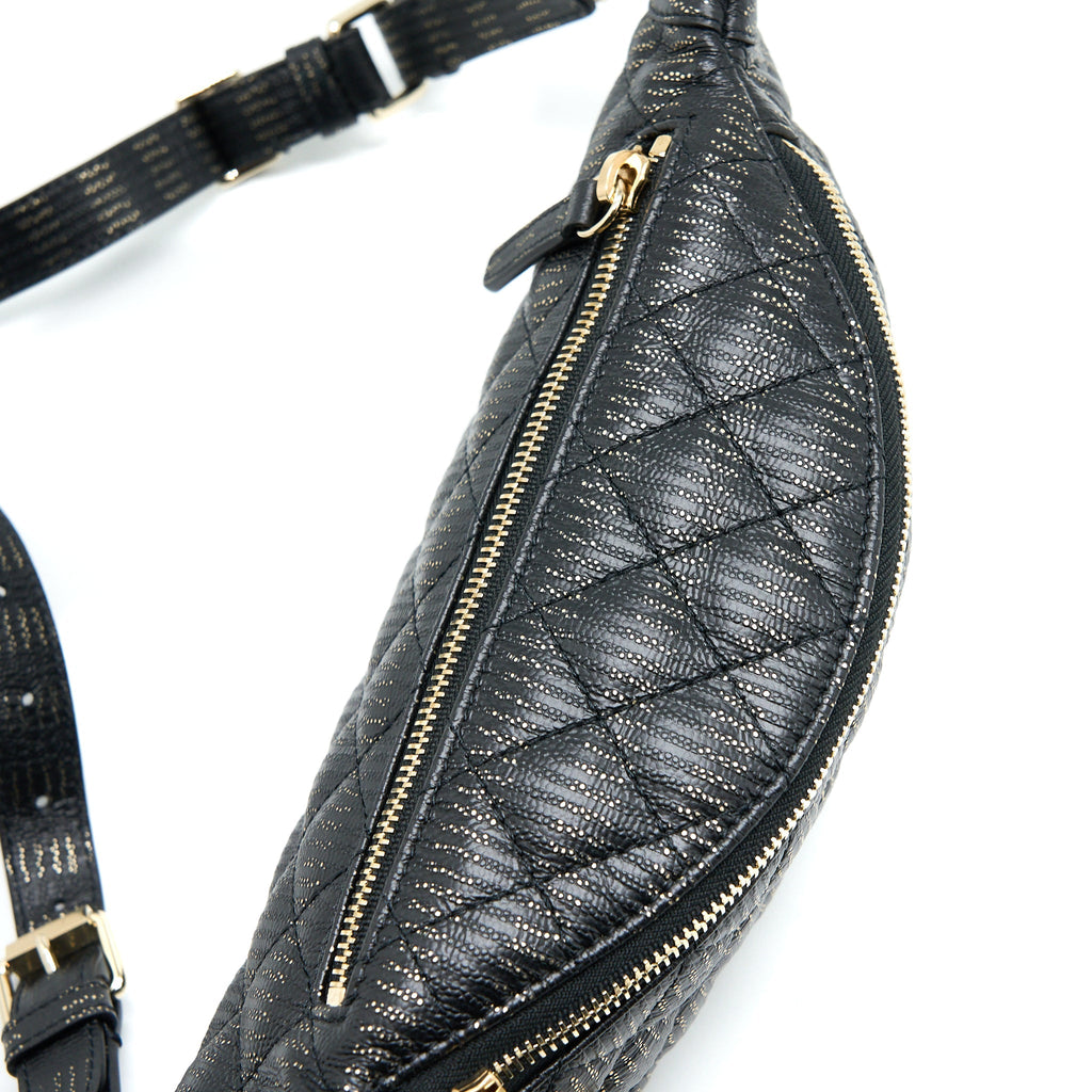 Chanel Seasonal Waist Bag Calfskin Black/Gold