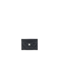 Chanel Classic Card Holder Caviar Black  (Microchip)