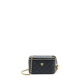 Chanel Pearl Crush Long Vanity Case Lambskin Black  (Microchip)