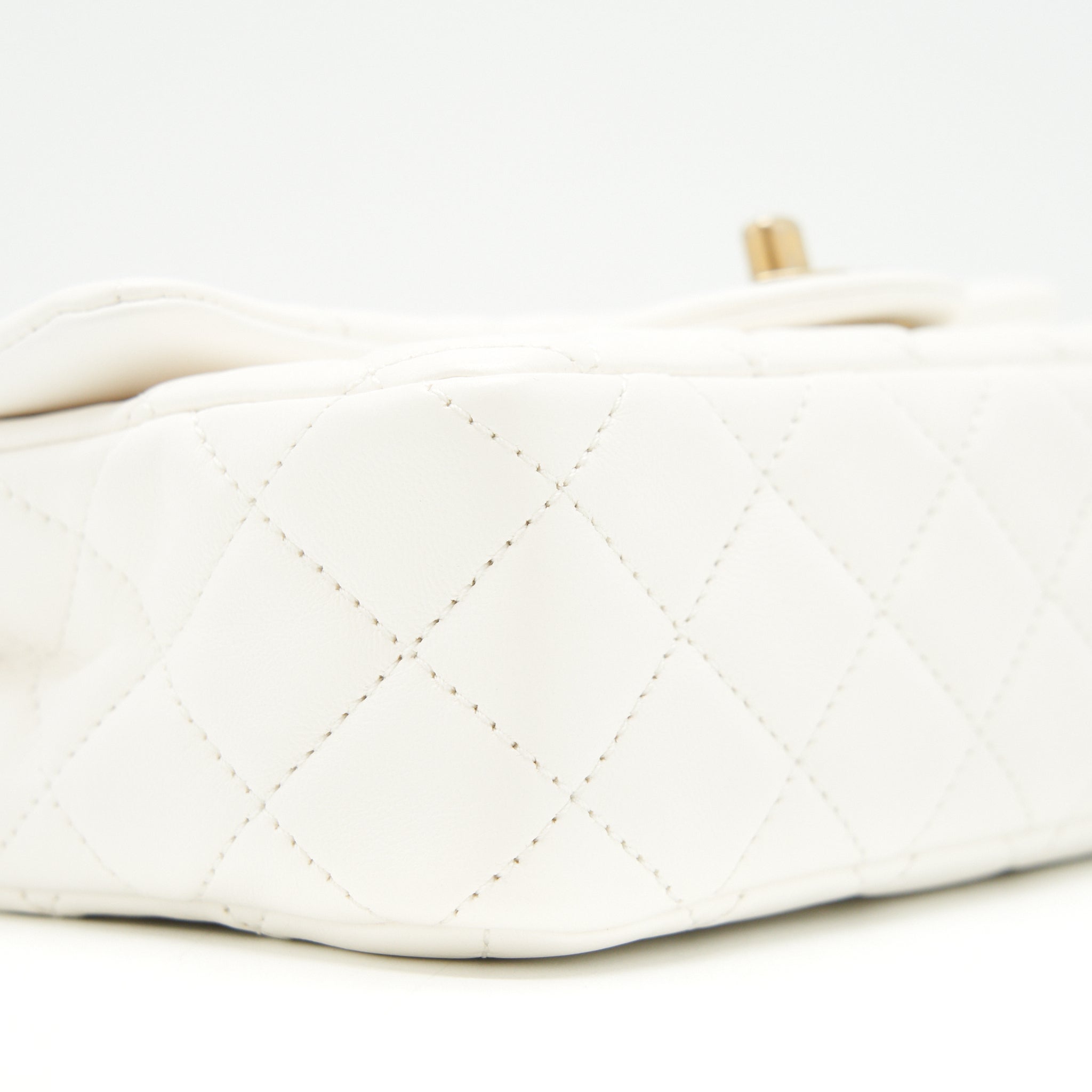 Chanel Mini Rectangular Pearl Crush White