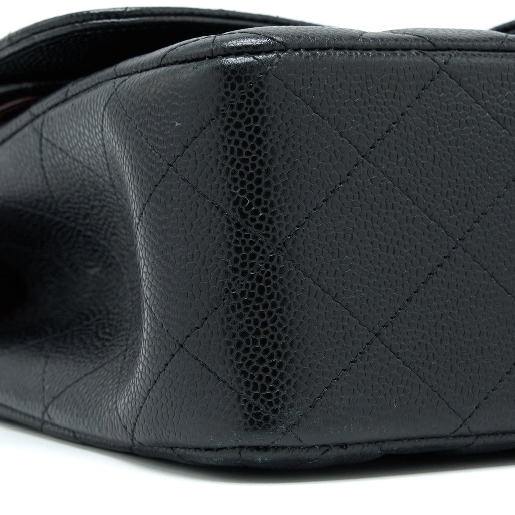 Chanel Classic Jumbo Double Flap Bag Caviar Black