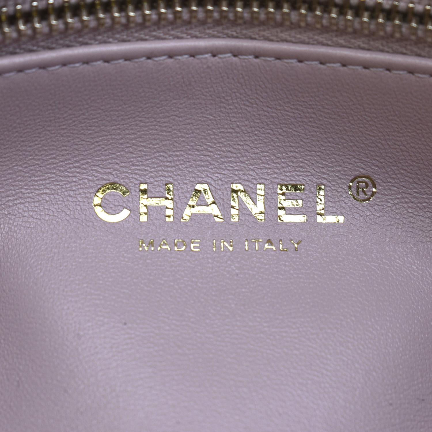 CHANEL Mini Flap Quilted Leather Shoulder Bag Light Pink