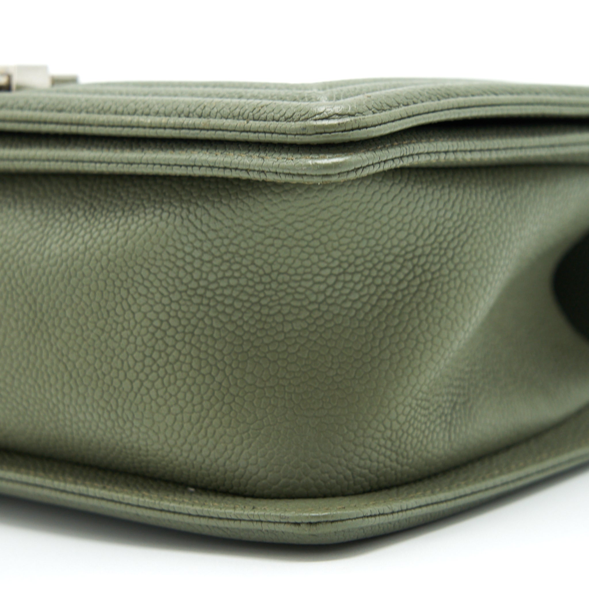 Chanel Medium Boy Bag Caviar Light Green