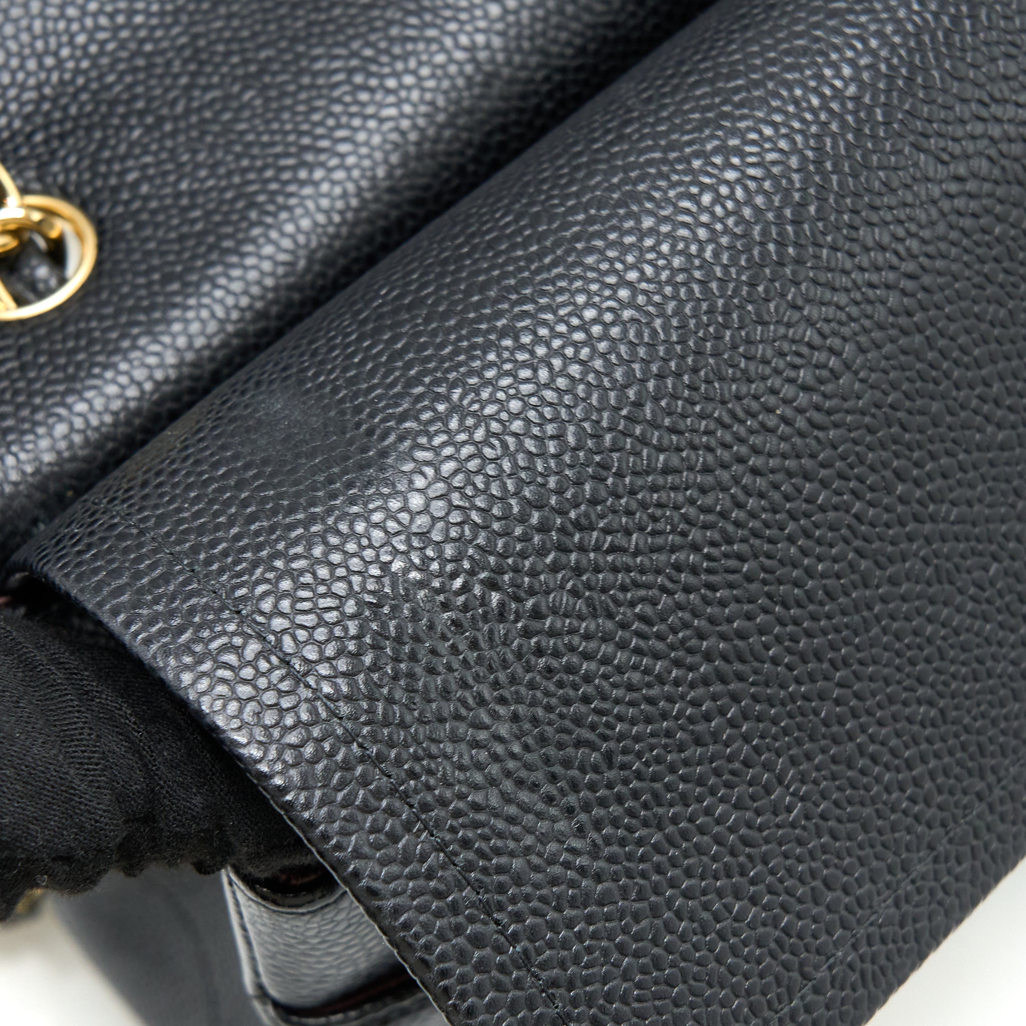 Chanel Classic Jumbo Double Flap Bag Caviar Black