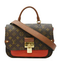 LOUIS VUITTON Vaugirard Monogram Canvas Shoulder Bag Coquelicot