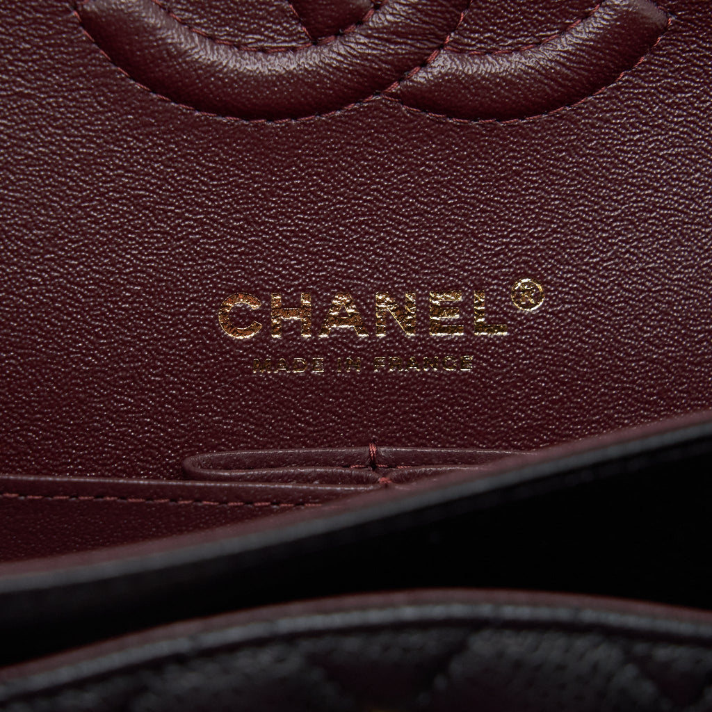 Chanel Medium Classic Double Flap Bag Caviar Black
