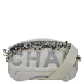 CHANEL Coco Neige Tweed x Nylon Waist Pouch White