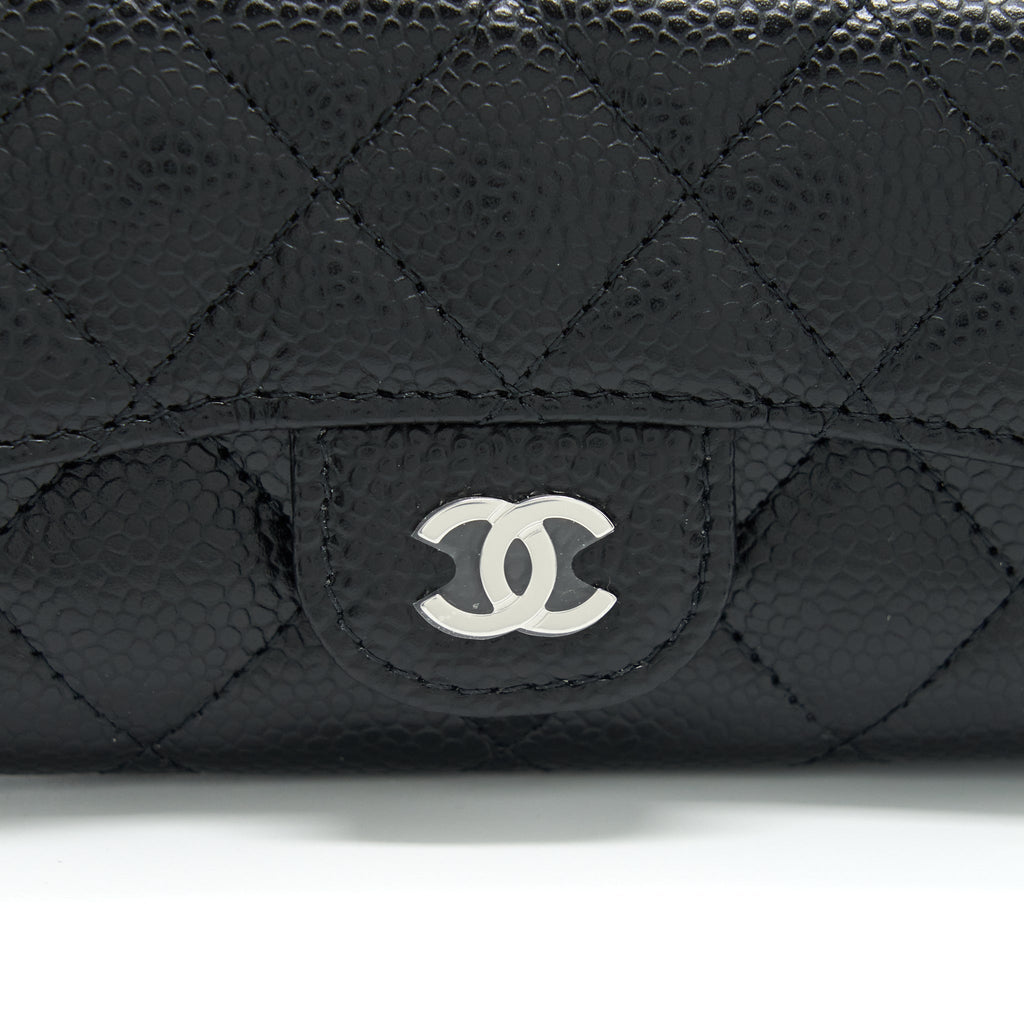 Chanel Classic Flap Card Holder Caviar Black