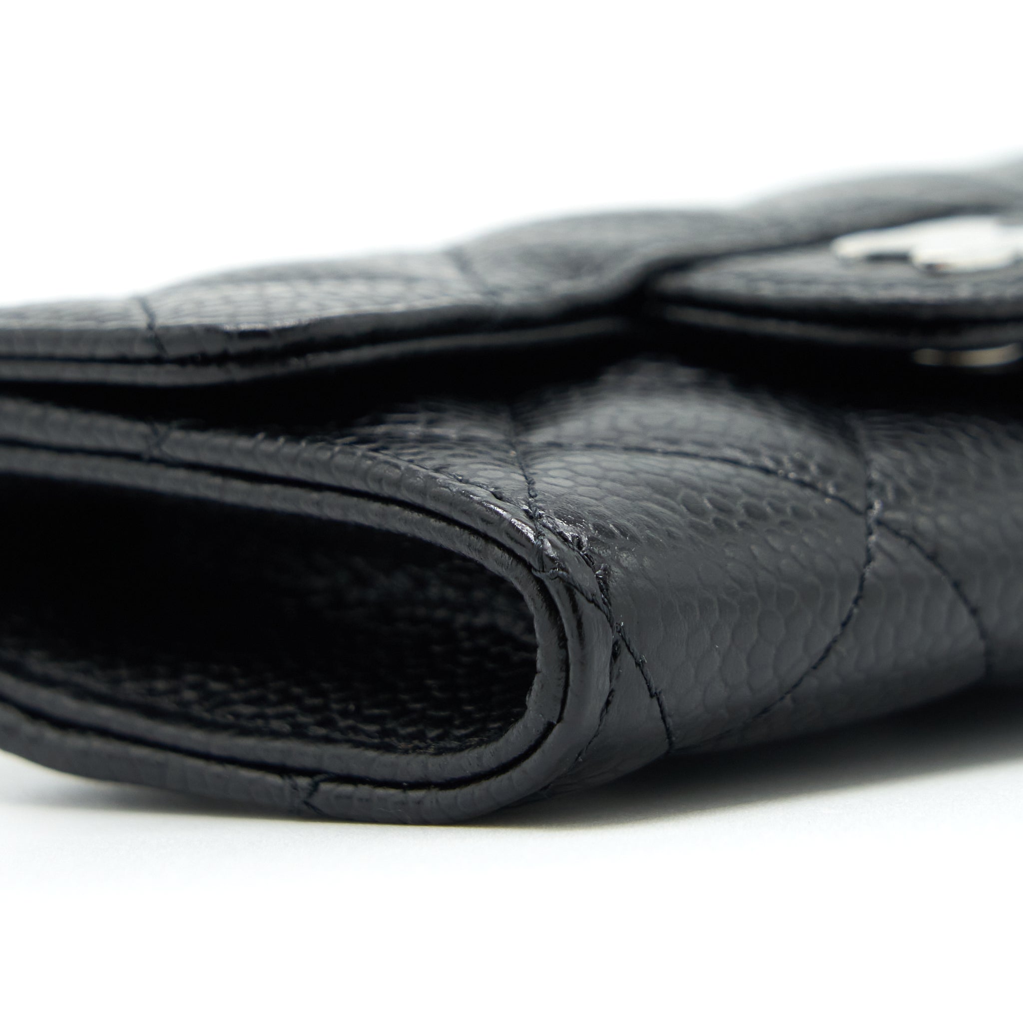 Chanel Classic Flap Card Holder Caviar Black