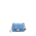 Chanel Pearl Crush Mini Square Flap Bag Denim  (Microchip)