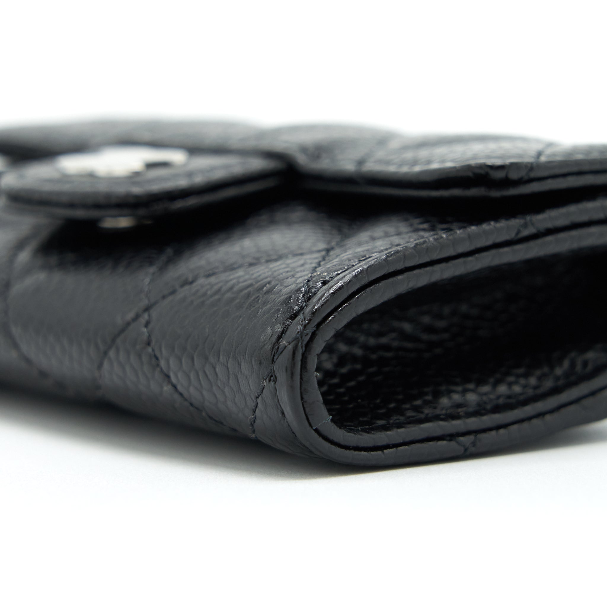 Chanel Classic Flap Card Holder Caviar Black