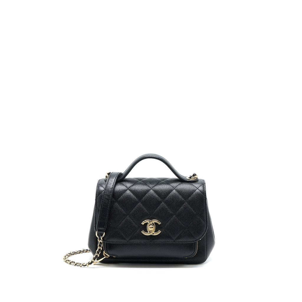 Chanel Small Business Affinity Caviar Black L (Microchip)