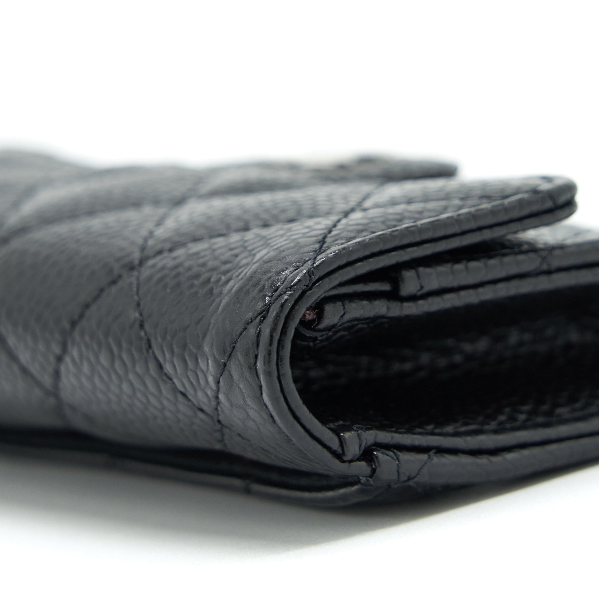 Chanel Classic Flap Card Holder Caviar Black