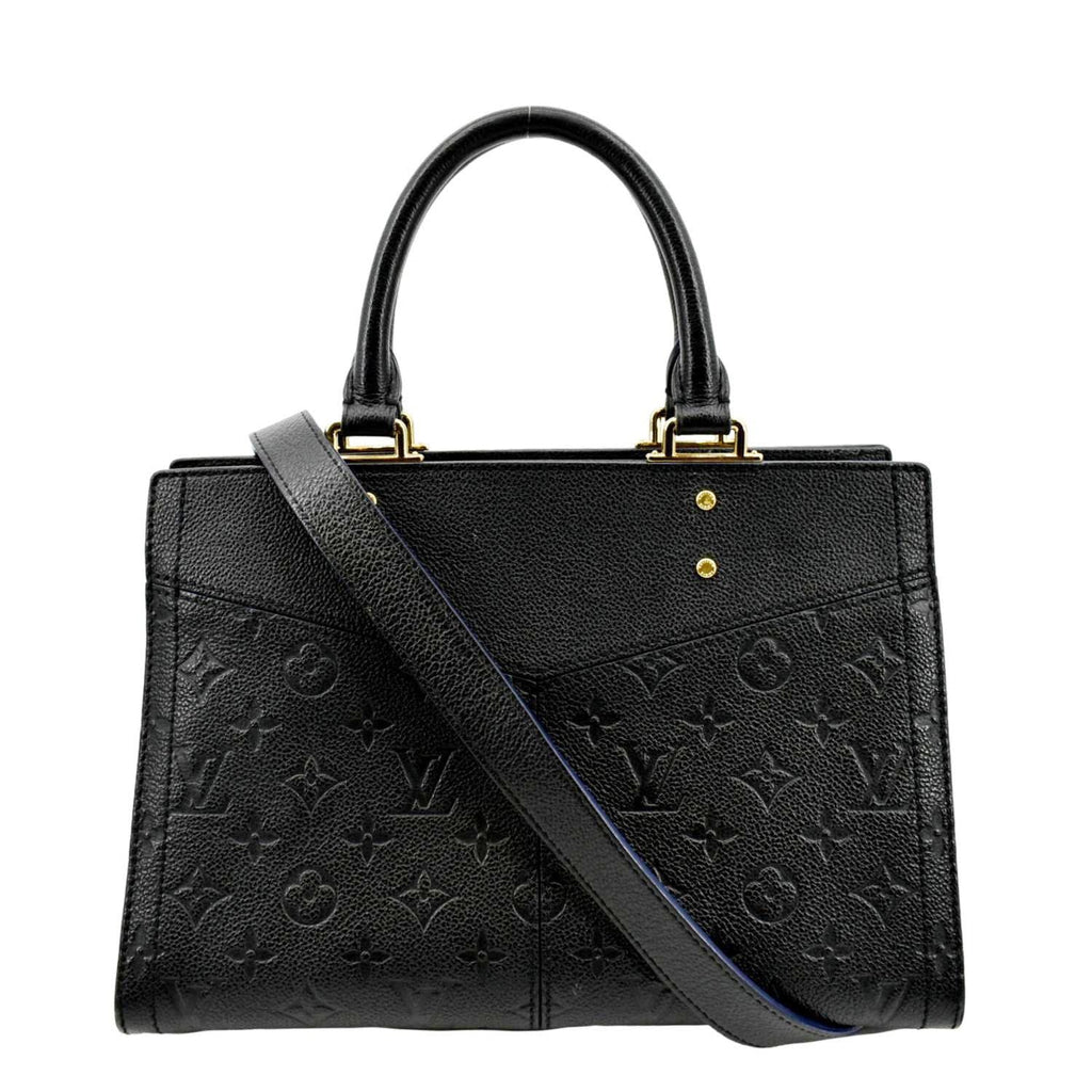 LOUIS VUITTON Sully PM Monogram Empreinte Leather Shoulder Bag Black