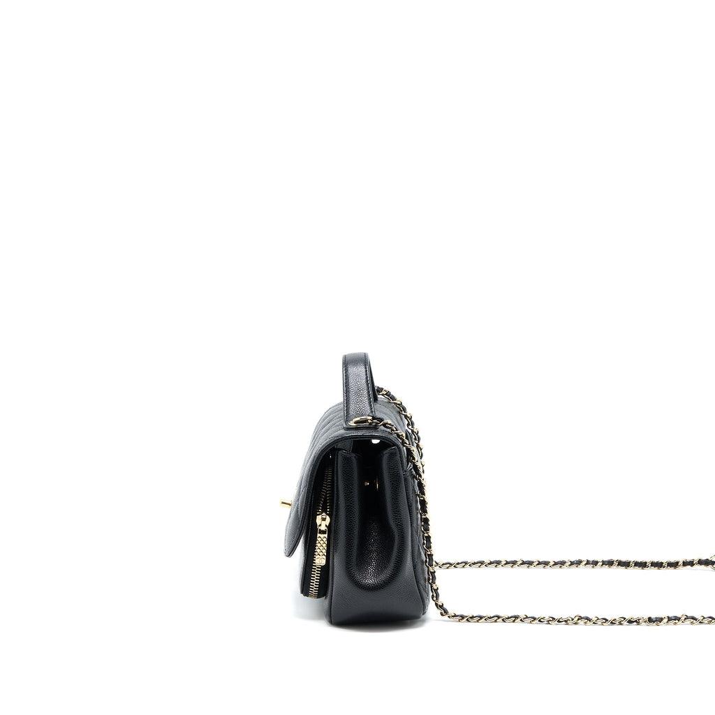 Chanel Small Business Affinity Caviar Black L (Microchip)