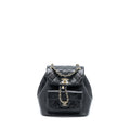 Chanel 22C Mini Duma Backpack Aged Calfskin Black L (Microchip)