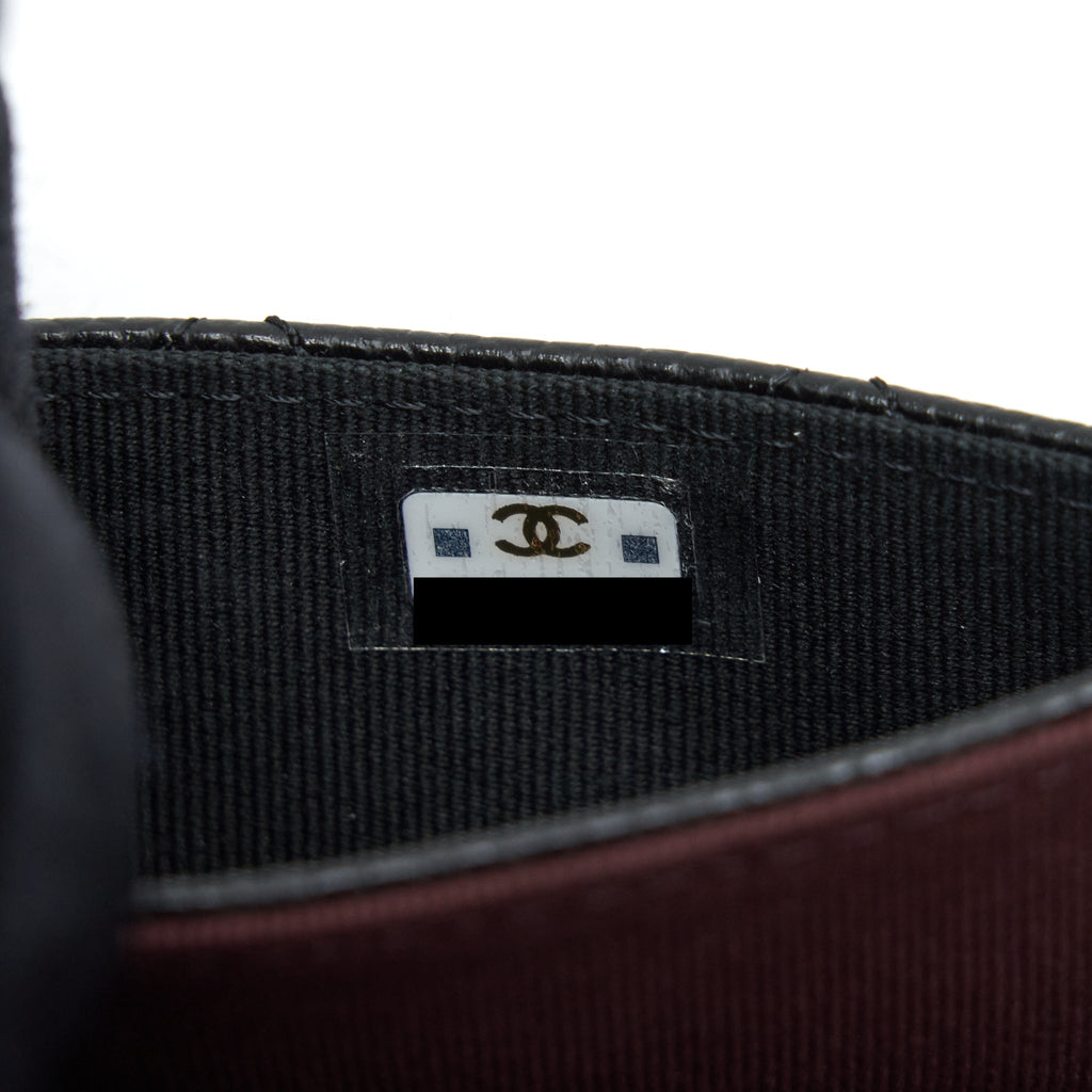 Chanel Classic Flap Card Holder Caviar Black
